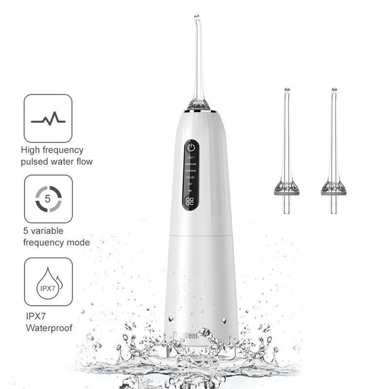 Het Draadloze Water Flosser, Tand Mondelinge Irrigator van FC2661 Nicefeel met 5 Wijzen