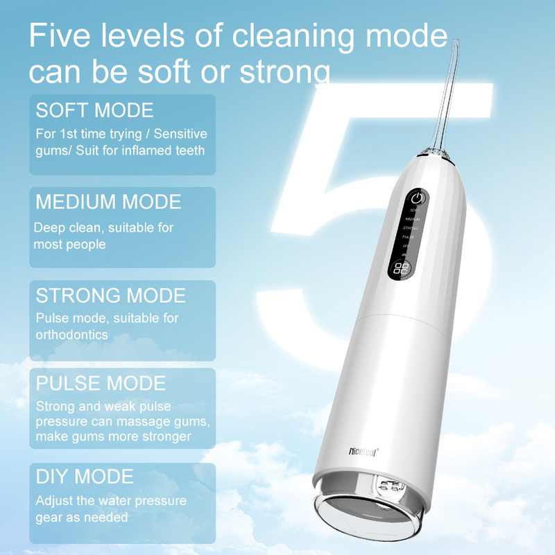 5+ werkend van de de Straal300ml Mondeling Hygiëne van het Wijzenipx7 Elektrisch Water de Tanden Schoner Water Tandpik Flosser van Irrigator Mondeling