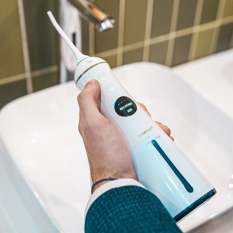 300ml elektrische Jet Cordless Water Flosser, 6 Werkend Wijzenwater Jet Dental Flosser