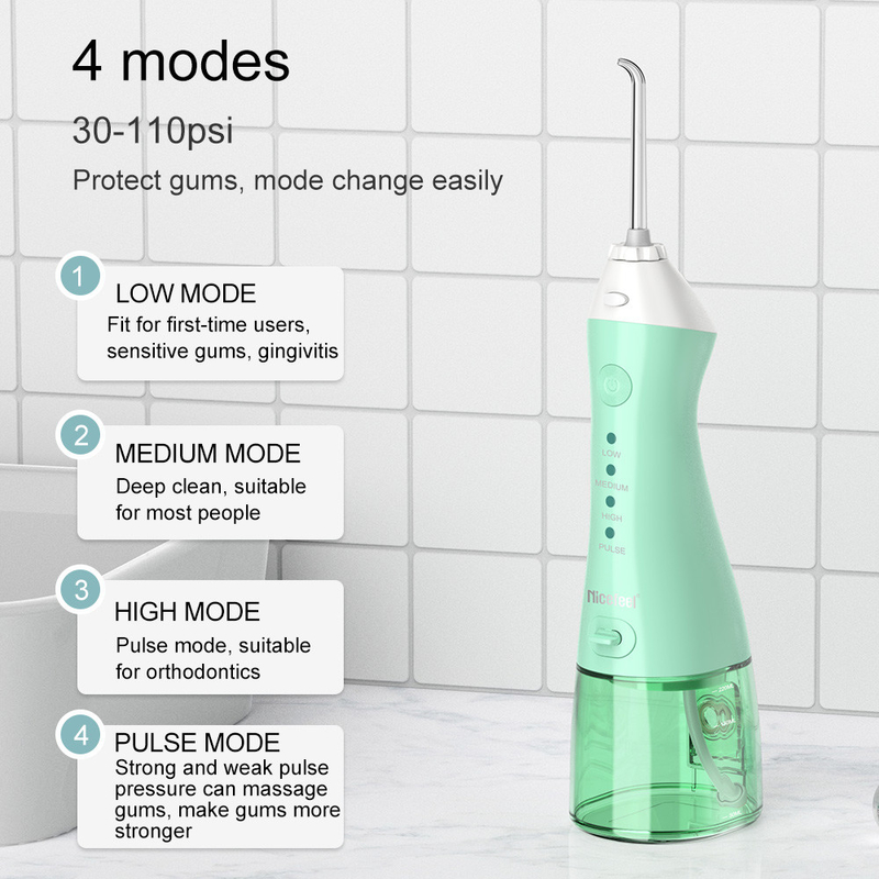 Home Reizen 300ML IPX7 waterdichte draadloze tandheelkundige monddouche draagbaar