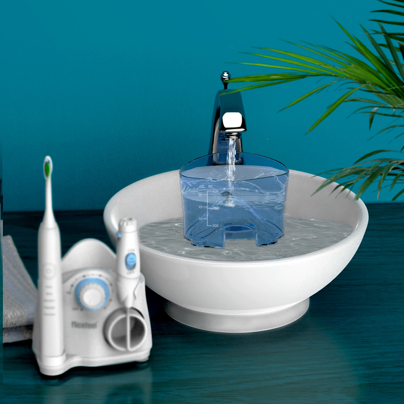 Tand de Familie600ml Witte OEM van Productensonic toothbrush water flosser for ABS Tank