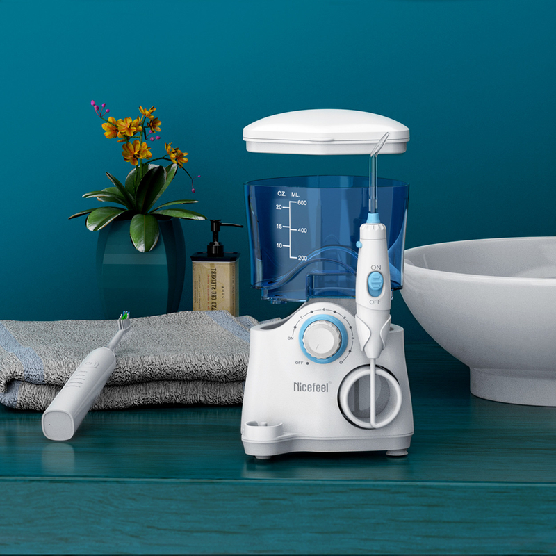 Tand de Familie600ml Witte OEM van Productensonic toothbrush water flosser for ABS Tank