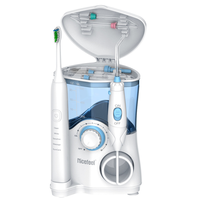 Tand de Familie600ml Witte OEM van Productensonic toothbrush water flosser for ABS Tank