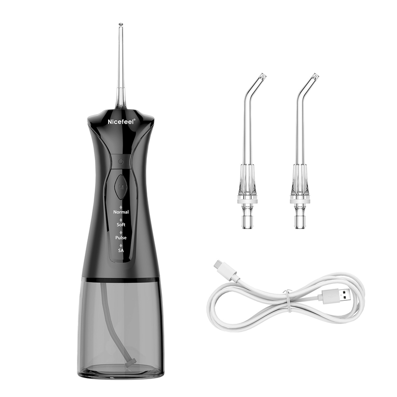 1400mAh de zwarte Draadloze Batterij van Waterflosser stelde Mondelinge Irrigator in werking