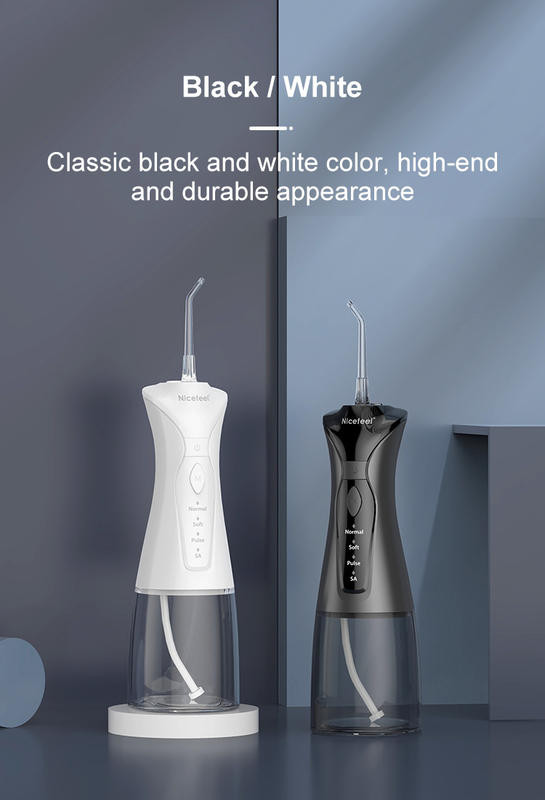 1400mAh de zwarte Draadloze Batterij van Waterflosser stelde Mondelinge Irrigator in werking