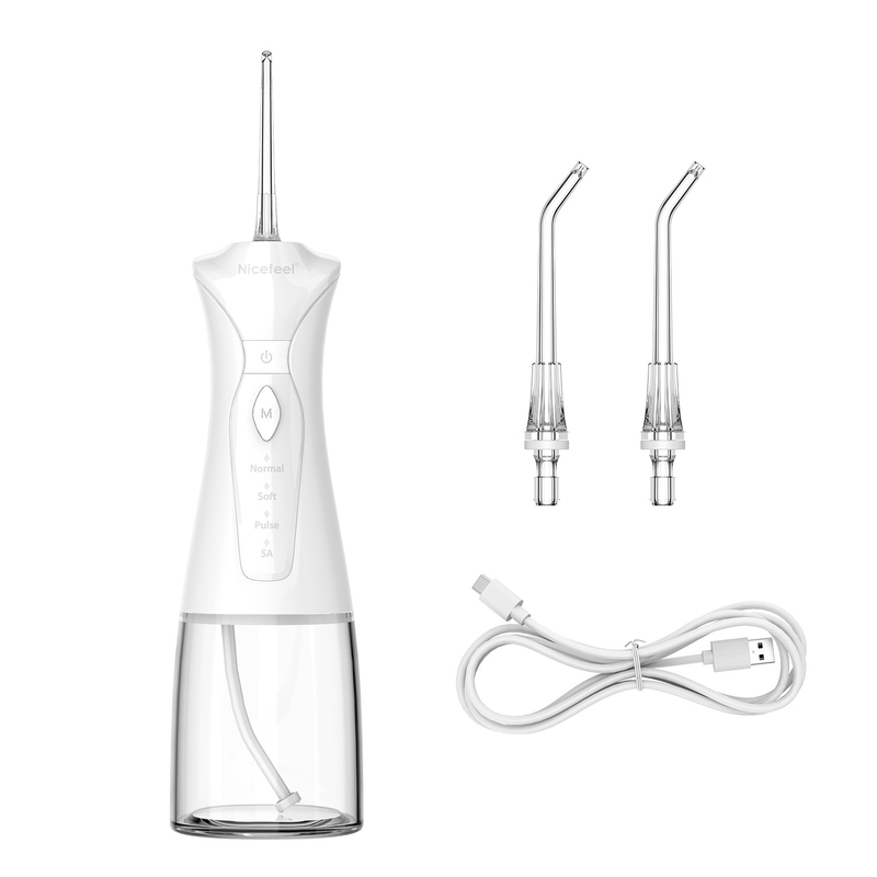300ml de draadloze Draagbare Mondelinge Irrigator Tandzorg van Nicefeel met Nozzels