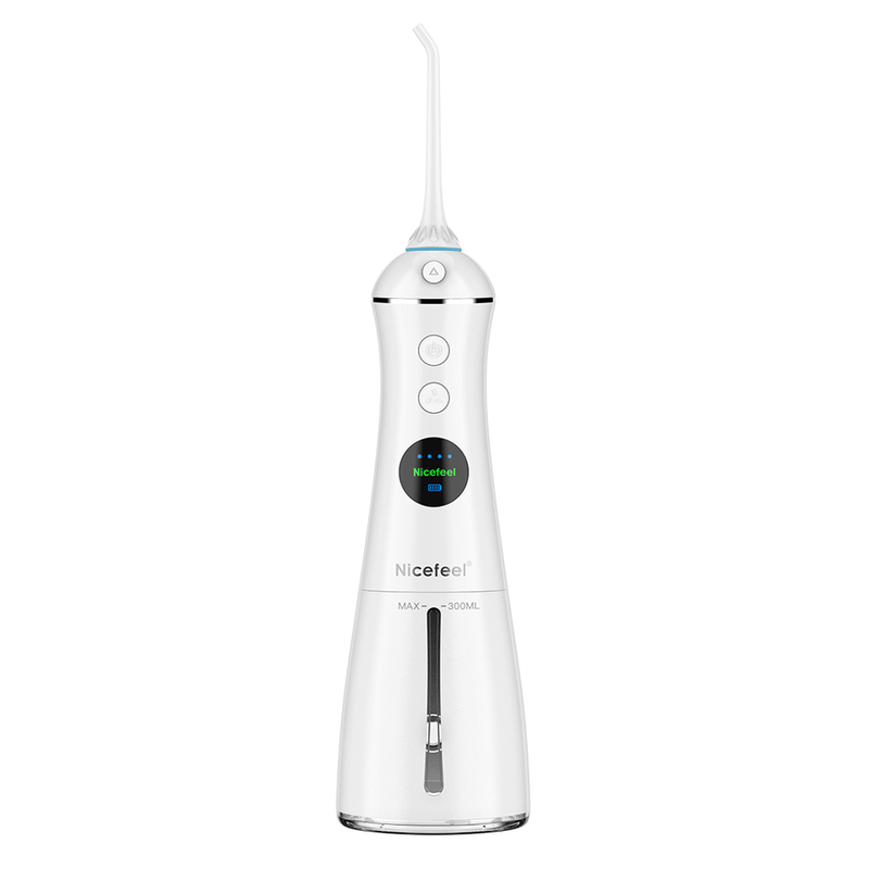 IPX7 Waterdicht Nicefeel Water Flosser 2 mondstukken 100-240V Spanning