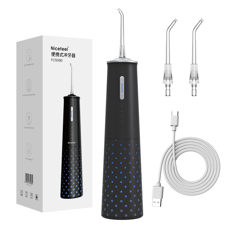 Nicefeel draadloze orale irrigator met 55-125PSI waterdruk waterflosser en