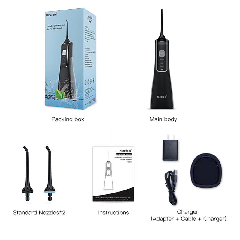 Draagbaar Draadloos het Laden Water Flosser die, Mondelinge Irrigator-Tanden Gommassage schoonmaken (de Modellen van IPX7 Waterproof/3)