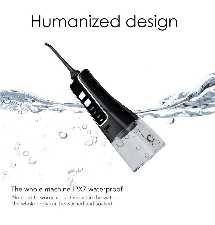 van het Waterflosser van 1400mAh IPX7 Draagbare Mondelinge Irrigator Draadloze de Tandenreinigingsmachine