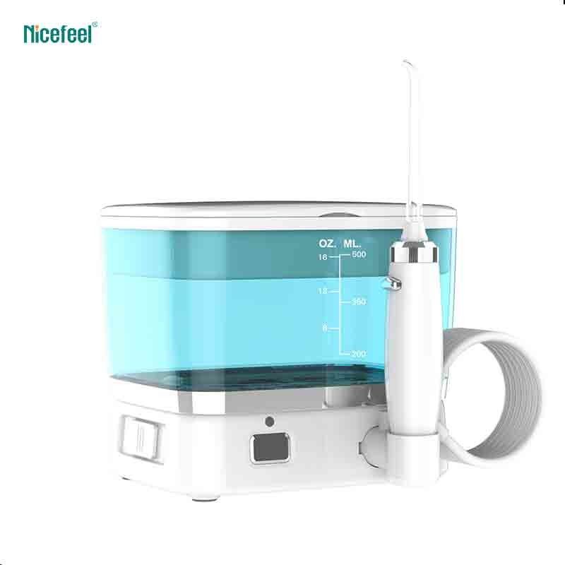 Het draagbare Draadloze Navulbare Water Flosser van Nicefeel met 500ml-Watertank