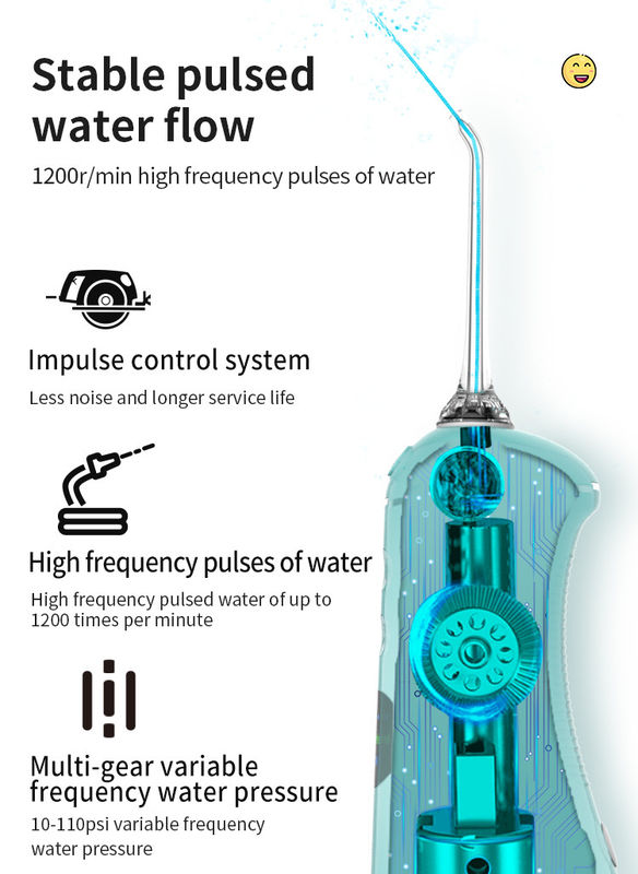 Het hoge Water Flosser van Beëindigen Draadloze Nicefeel voor Tanden met de Capaciteit van de jaren '50holding